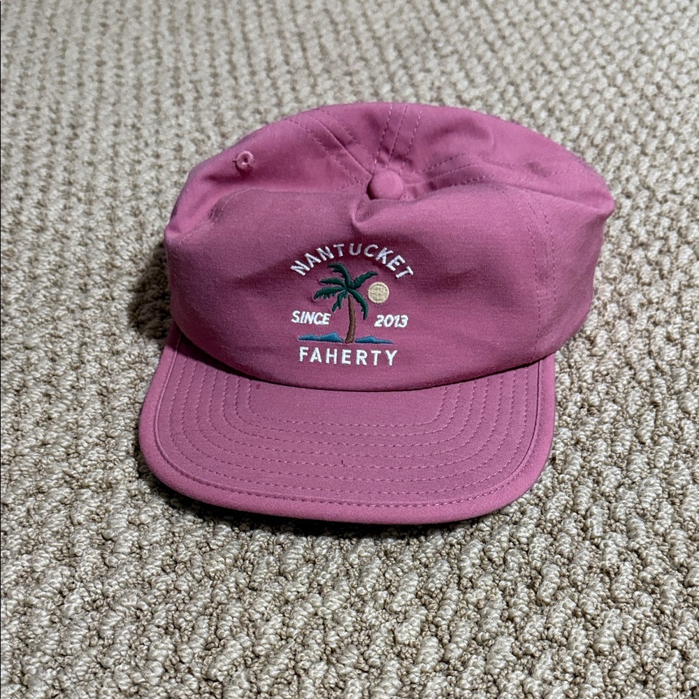 Faherty Pink Nantucket Hat
